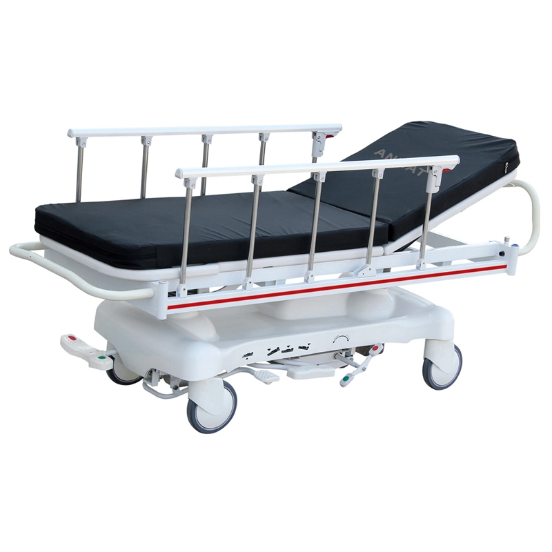 Standard Hydraulic Stretcher for Emergency Rescue Transfer Lifting Intensive Care Use as Hospital Equipment- E