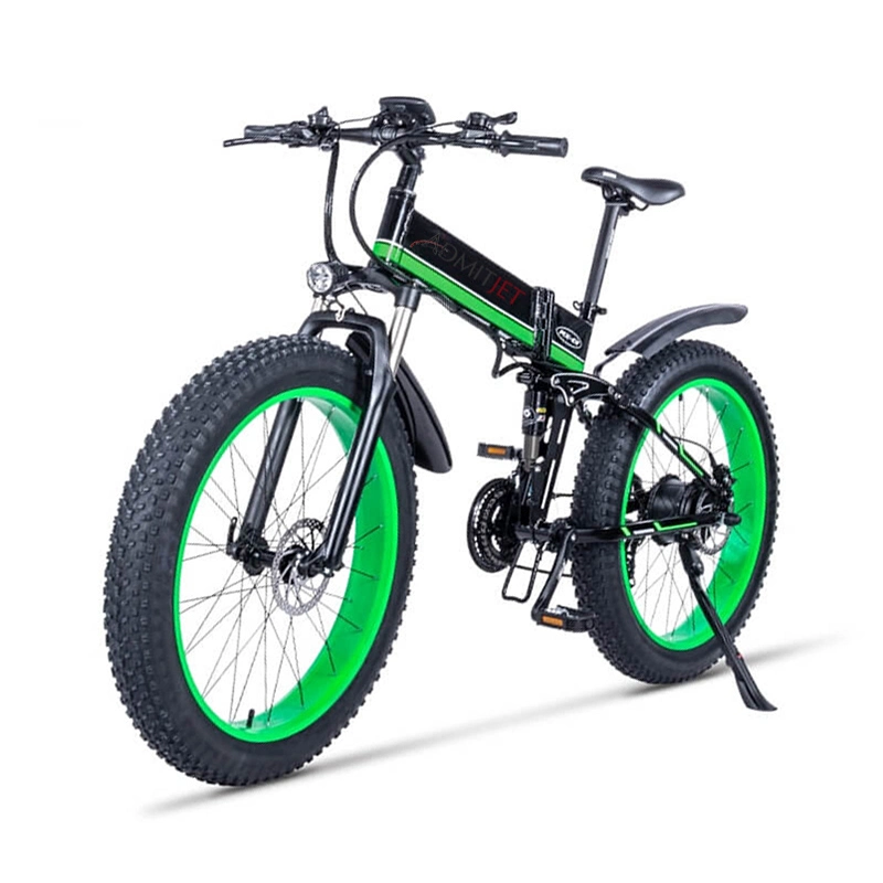 Full Suspension 26 Inch 48V 1000W Fat Electric Mountain Bike Big Tire 26*4 Tire off- Road E Bike Big Power Snow E Bike with CE