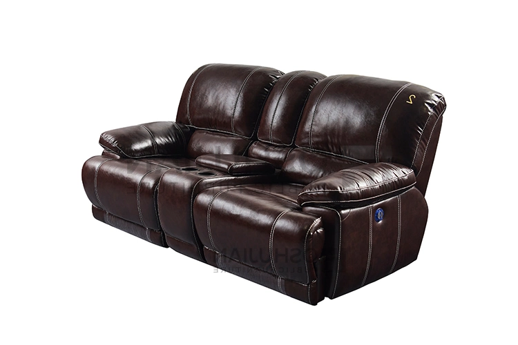 Super Room Soft Top Grain Leather Seat Sofa Set Cinema Chair for Media Room Reception Chairs VIP Sofa