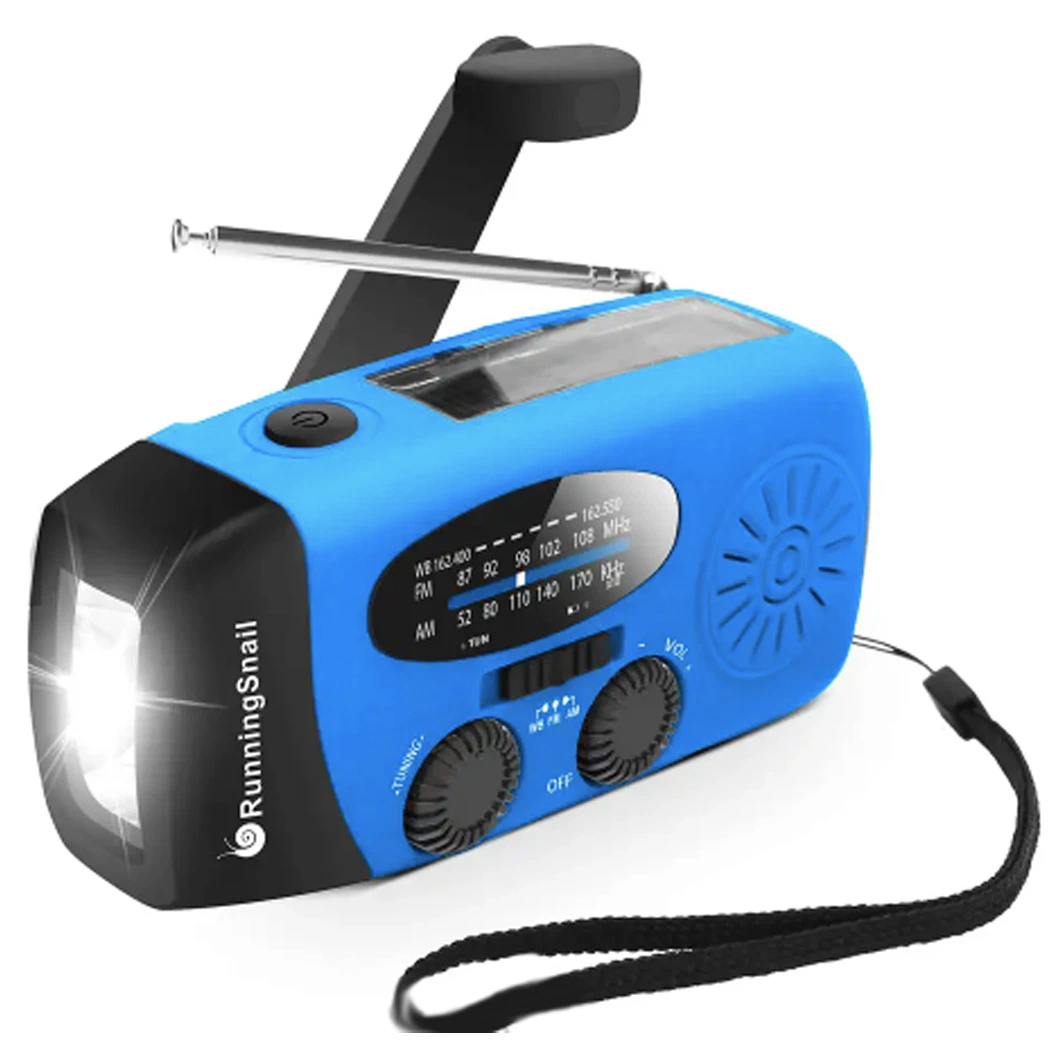 Multifunctional Hand Generator Powered Radio for Travel