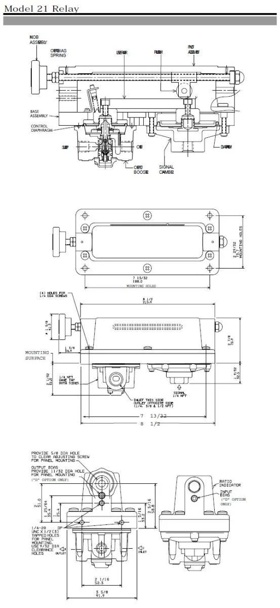 Elektrisches 21312 Fairchild Produkte Modell 21 Relais Mit Einstellbarem Verhältnis