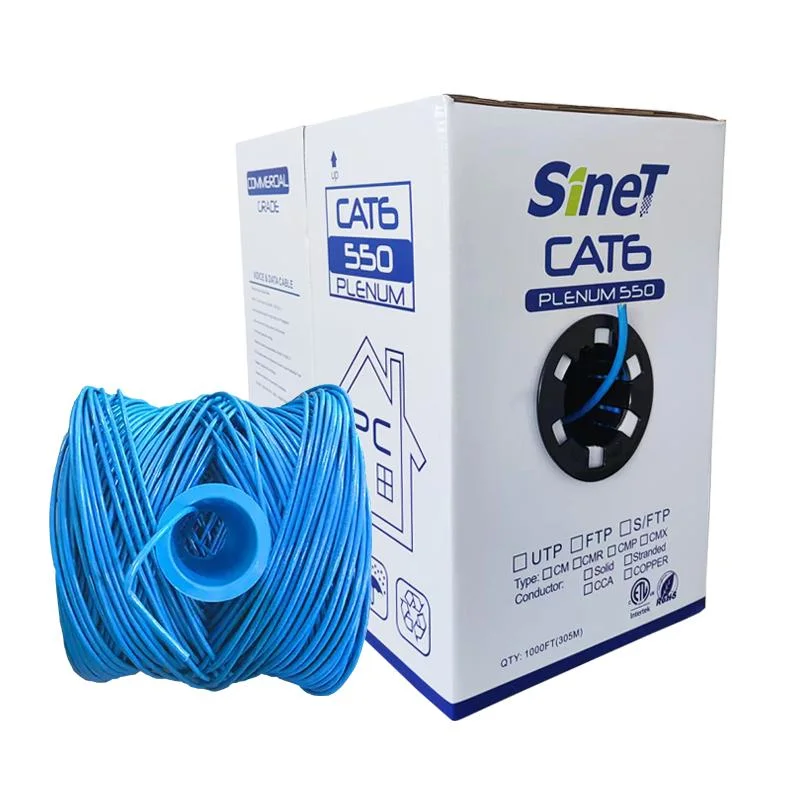 Router LAN de cable Ethernet de red CAT6 UTP para interiores