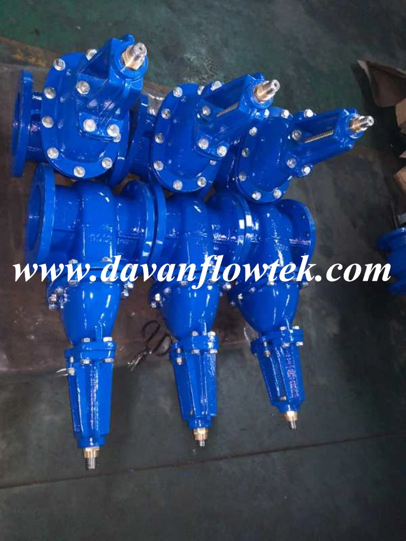 OEM BS5163 Cast Ductile Iron Ggg50 Flanged Metal Seat Non-Rising Stem Handwheel Operated