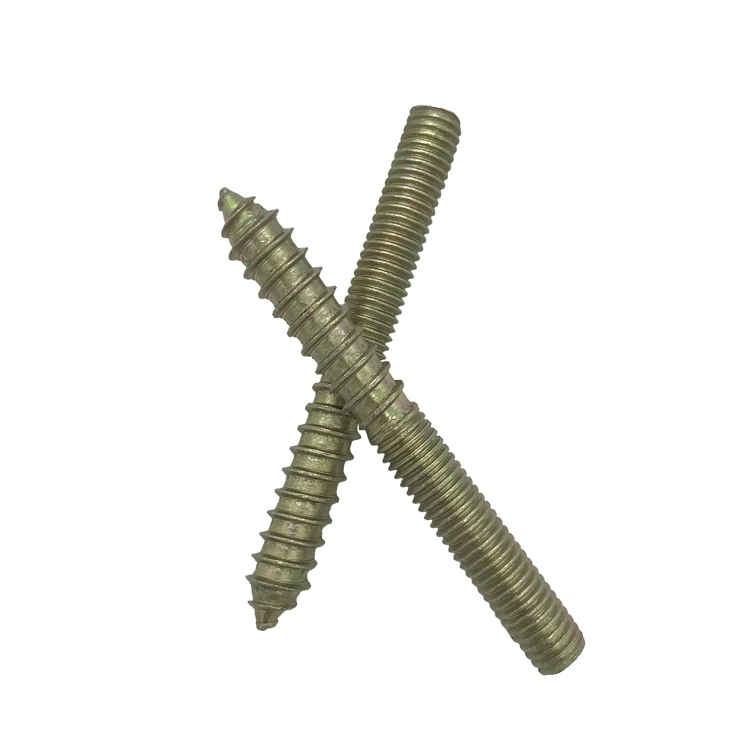 Hanger Bolt M8 Dowel Screw Woodworking Furniture Connector Double End Threaded Wood Screw