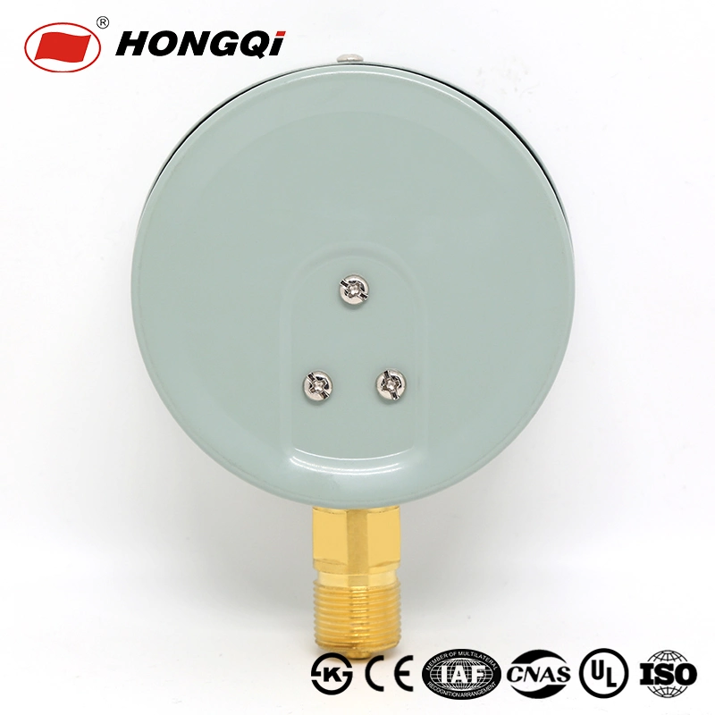 Yy-100 Acetylene Pressure Gauge Bourdon Gauge Gas Meter Made in China by Hongqi Instrument