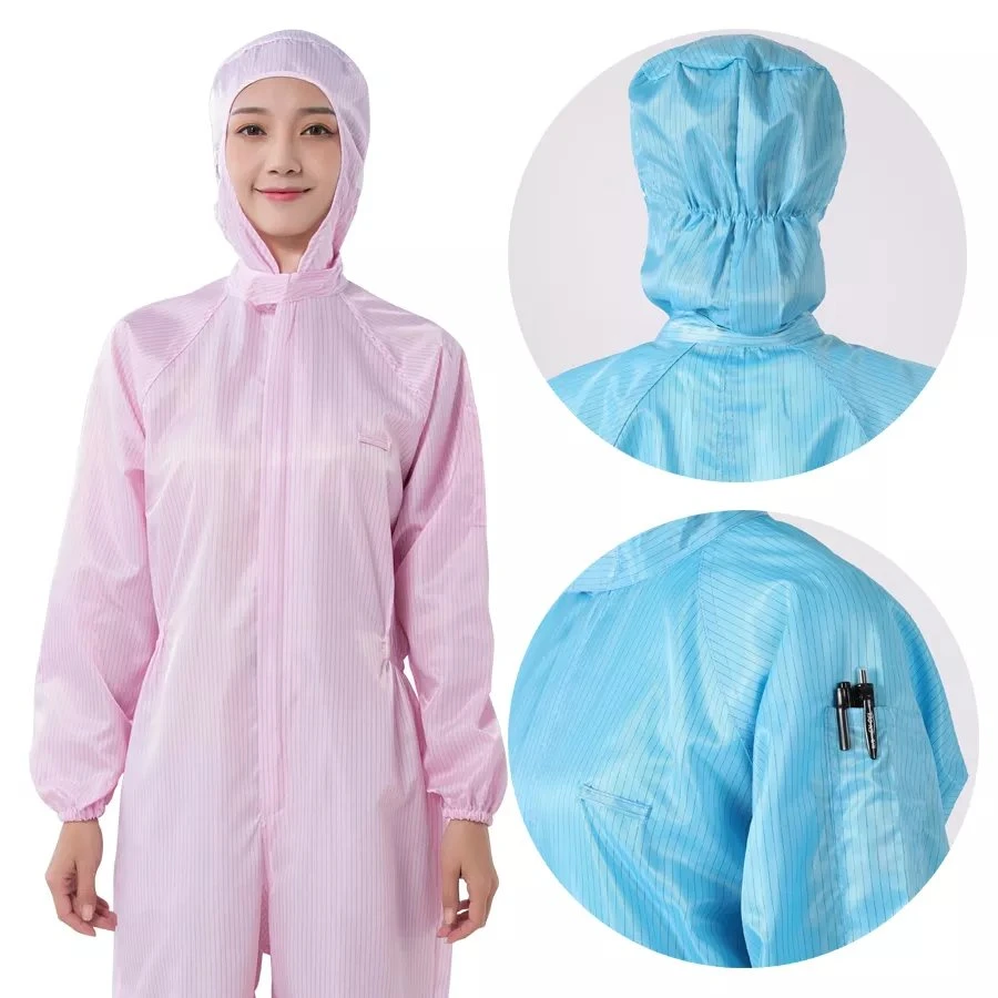 Jacket Antistatic Workwear Green Coverall Anti Static Smock Gown Coat Cleanroom Suit Garment Cotton Anti-Static ESD Clothes