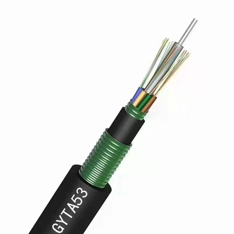 Outdoor G652D Single Mode Fiber Optic Cable GYTA53