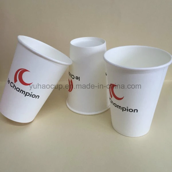 8oz/10oz/12oz Diposable White Paper Cup for Hot Drink