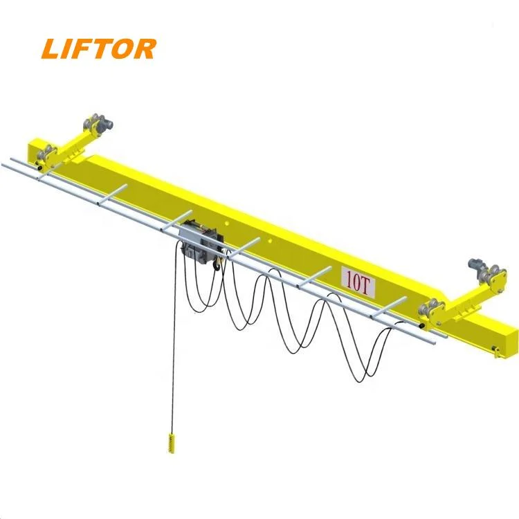 Liftor Indoor Travelling The Single Girder Overhead Cranes with Hoists