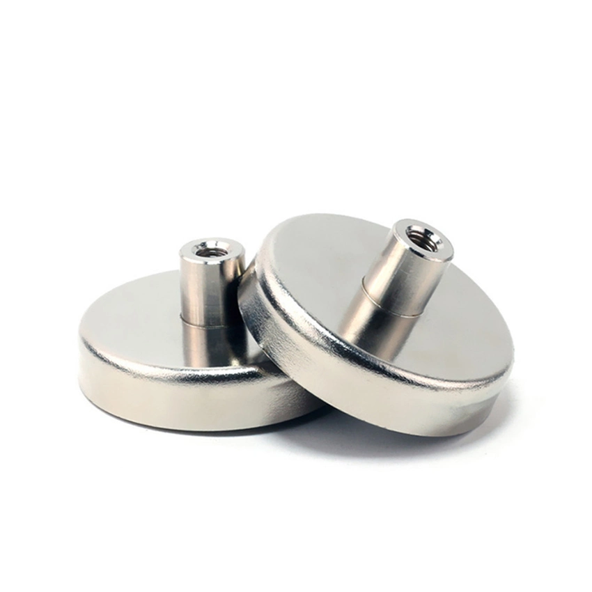 Permanent Neodymium Pot Magnet with Internal Thread