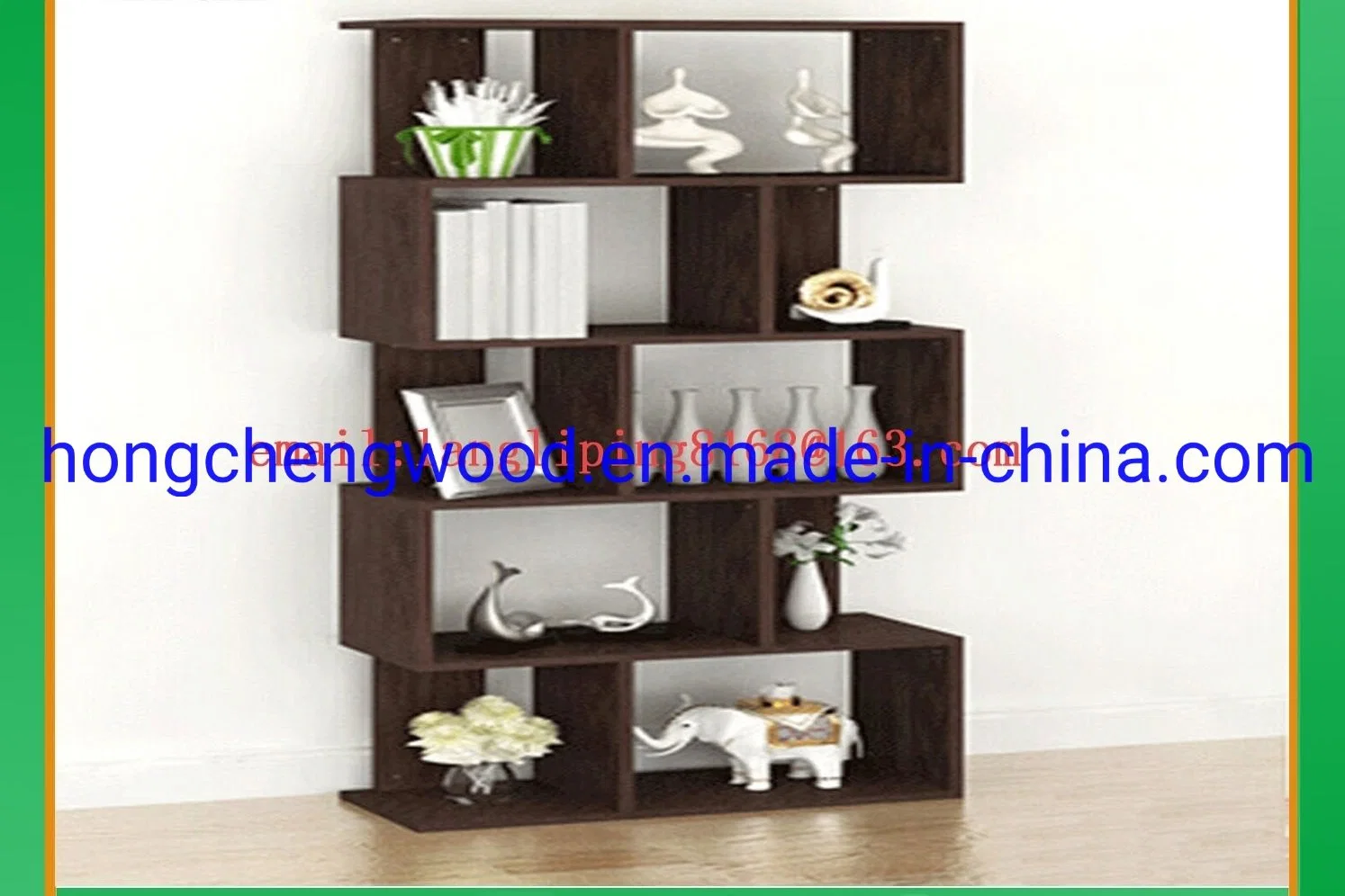 Wooden Bookshelf for The Office and Home Furniture