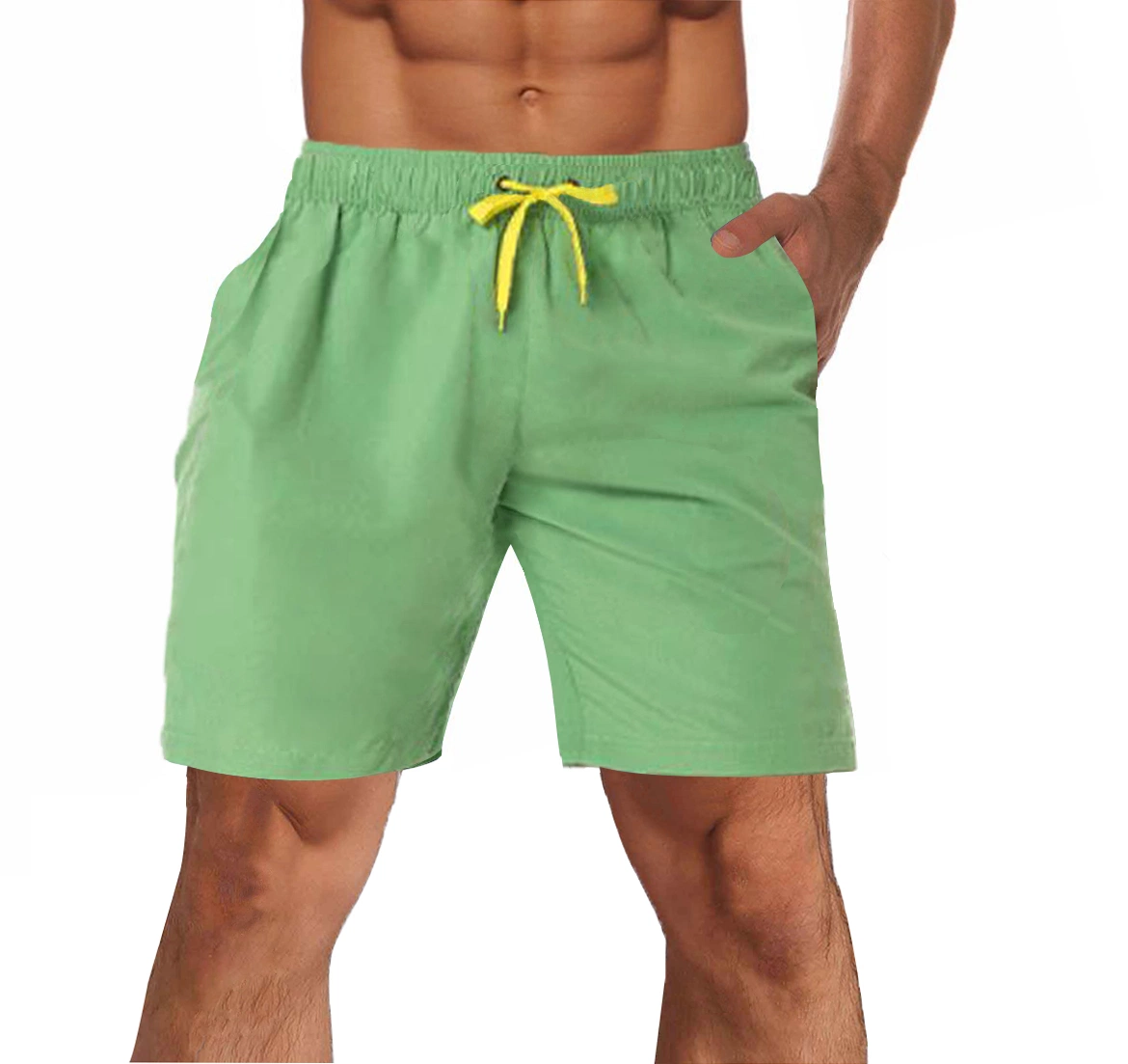 Custom Wholesale/Supplier Summer Beach Running Elastic Waist Polyester Gym Mens Beach Short