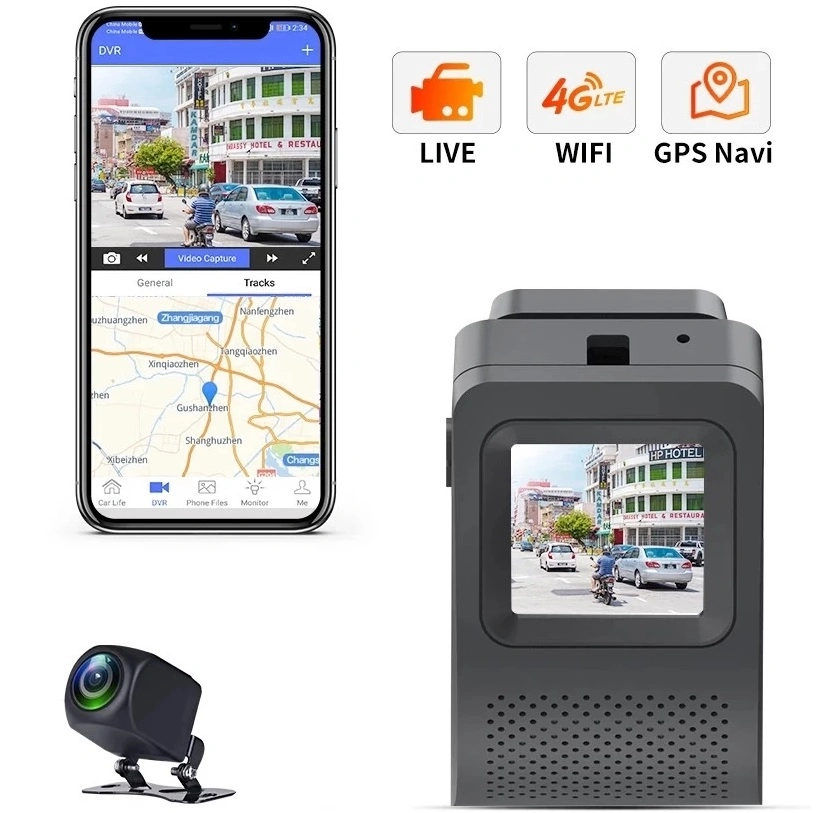 4G Car DVR GPS Tracking Hidden Dash Camera Live Remote HD1080p WiFi