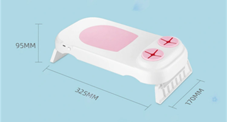 48W New Arrival Nail Arm Rest Hand Pillow Dryer Machine Custom Pink Double Hand Nail Lamp