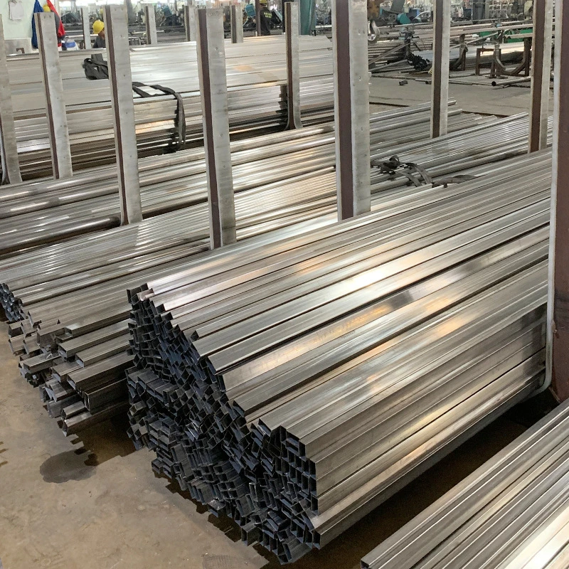 304 Stainless Steel Square Tube Flat Tube 5*8 6*8 5*10 Drain Rack 201 Storage Rack 430 Stainless Steel Tube Wholesale/Supplier