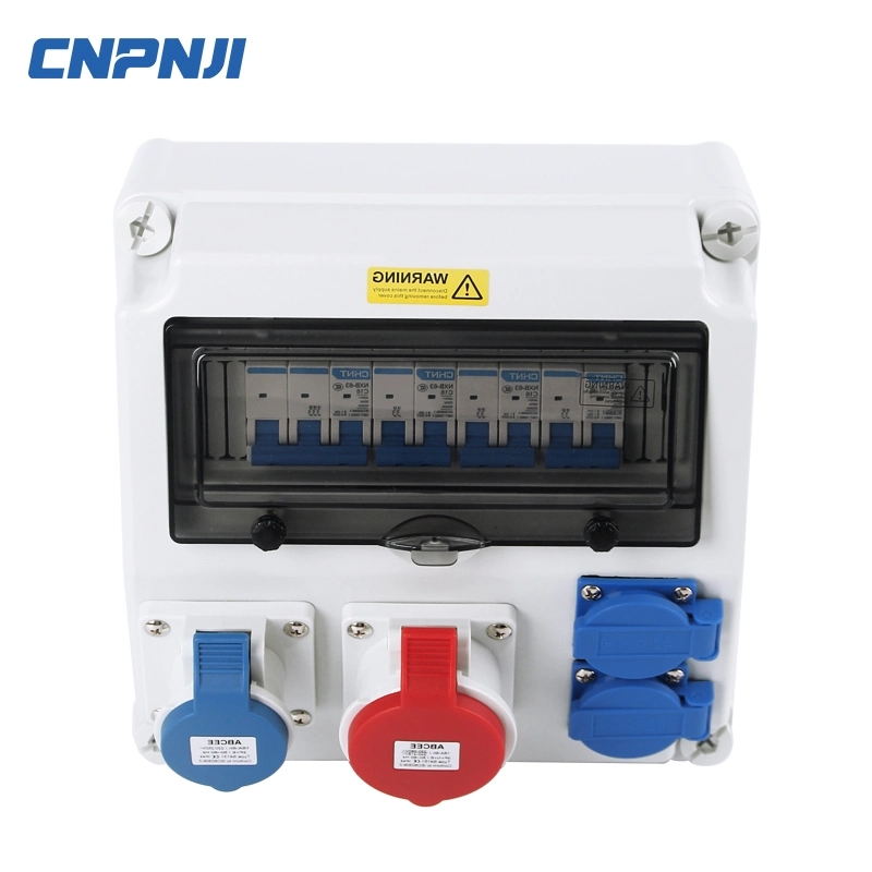 Cnpnji ABS/PC material IP67 Caja de conector hembra portátil impermeable con conector hembra Y enchufe