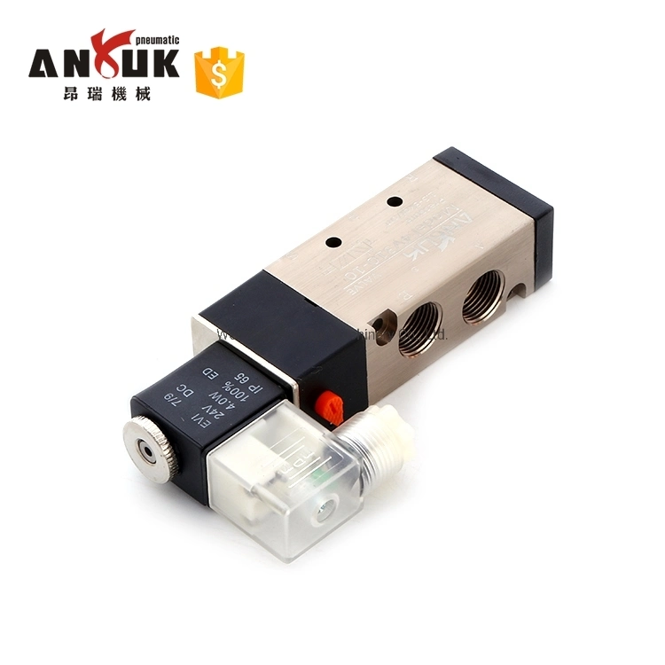 Válvulas de solenoide neumáticas de control direccional de 2 vías y 3 posiciones