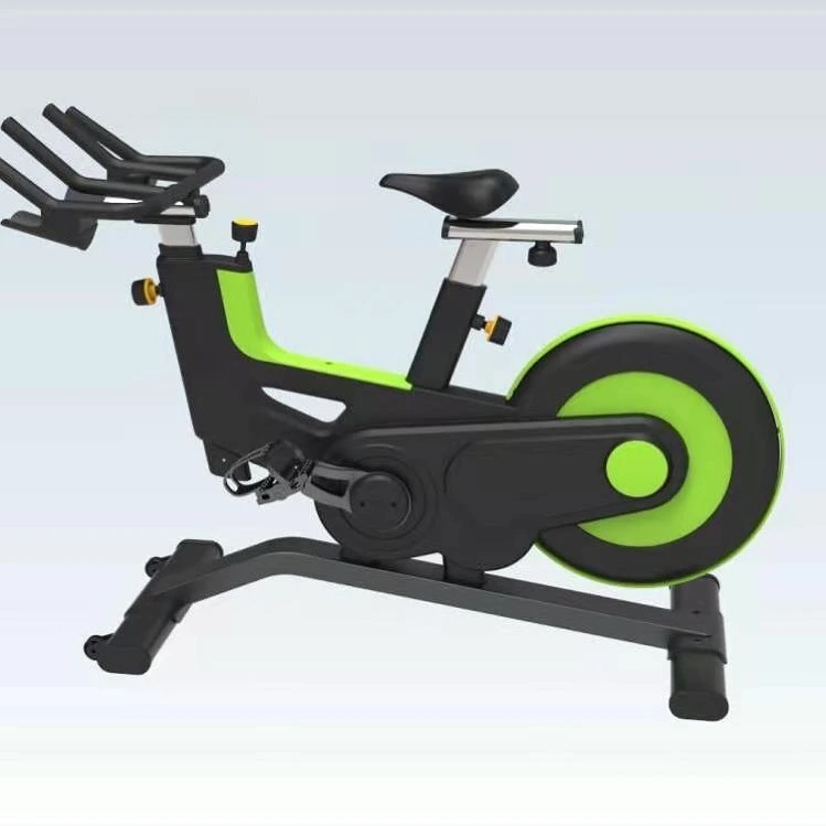 Spinning Bike Hochwertige Magnetron Bodybuilding Edelstahl Startseite Indoor Fahrrad-Heimtrainer mit Höhenverstellung Schwarz