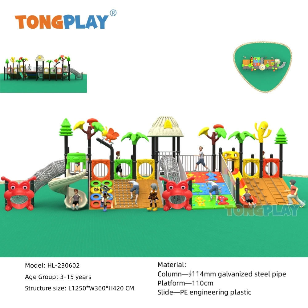 Kids Jungle Outdoor Playground Equipment Outdoor Slides Component for Playground Jungle Tour Outdoor Play Equipment