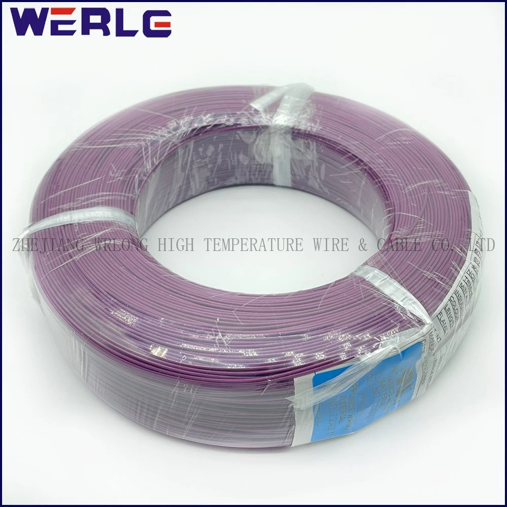 UL 1007 28AWG PVC Purple Insulated Tinned Copper Electrical Electronic Electric Fiber Optic Cable