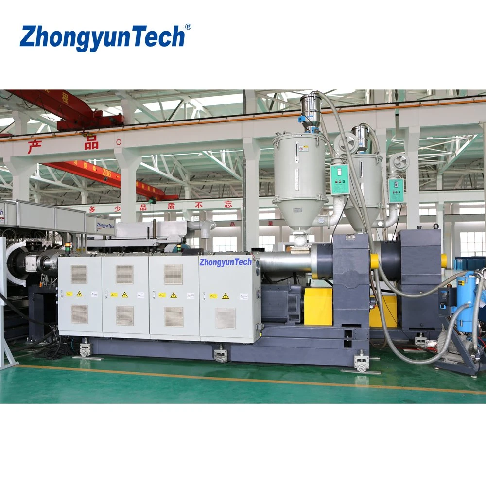 ZhongyunTech ZC-180H HDPE Kunststoff-Doppelwand Wellrohr, das Maschine / Extrusion herstellt Linie