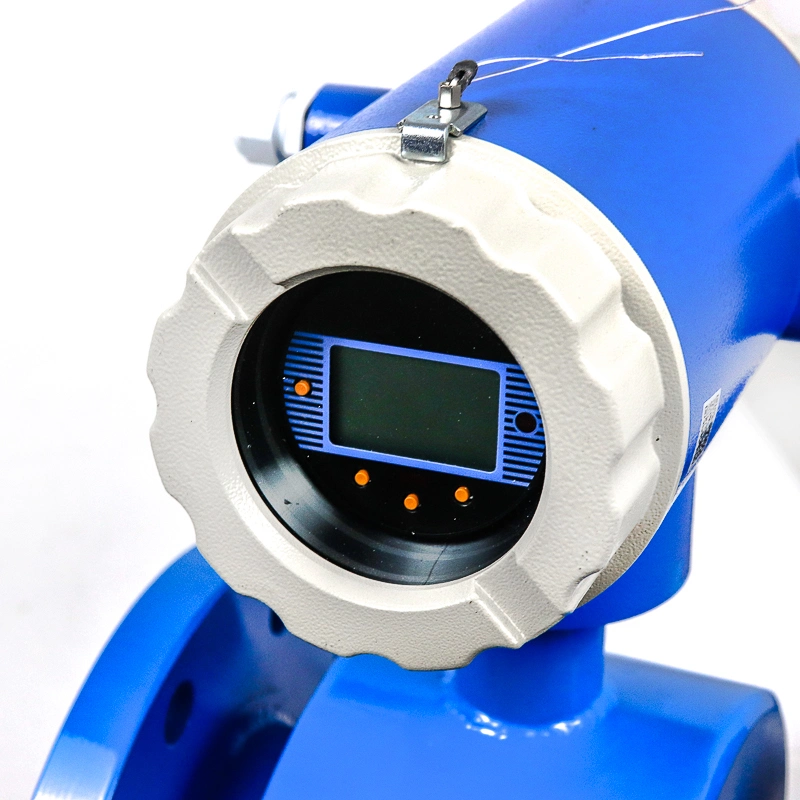 Digital RS485 Battery Powered 24VDC Electromagnetic Flow Meter Chemical Liquids