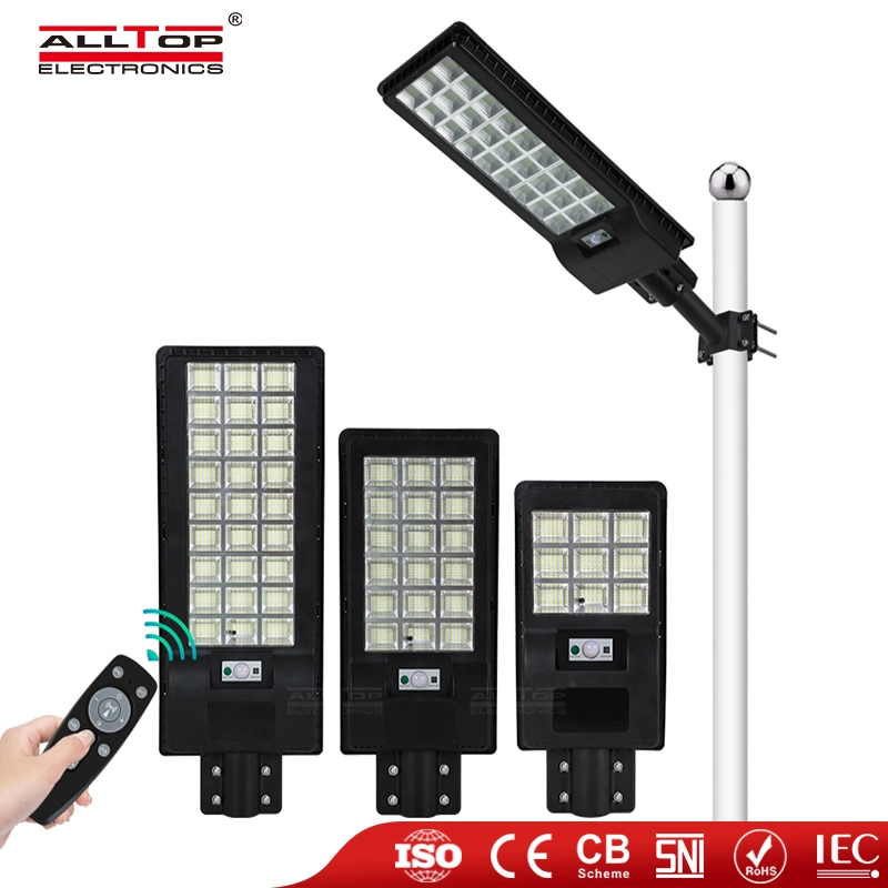 Resistente al agua IP65, la iluminación exterior de calle la luz solar 50W 100W 150W 200W 250W 300W integrado todos en una carretera de LED lámpara solar