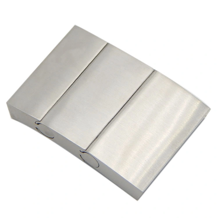 28.4X4.5mm Silver Square Clasp 304 Stainless Steel Clasps for Flat Leather Bracelet