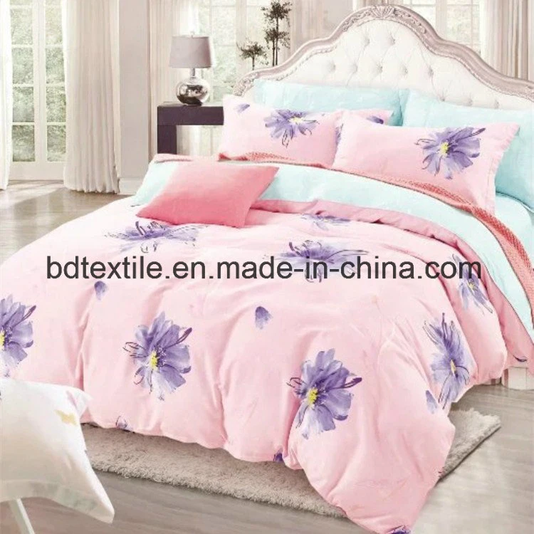 100% Polyester Disperse Printing Microfiber Bed Sheet 235cm Width 90GSM for Bedding Fabric