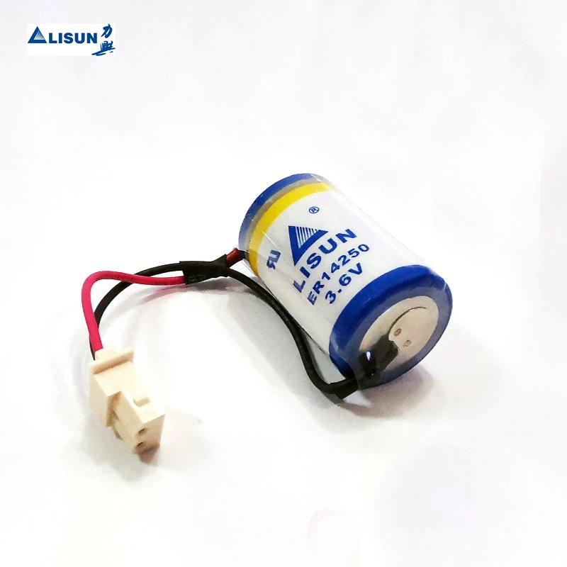 High Capacity 3.6V Er14250 1/2AA 1200mAh Lithium Battery for Temperature Sensors