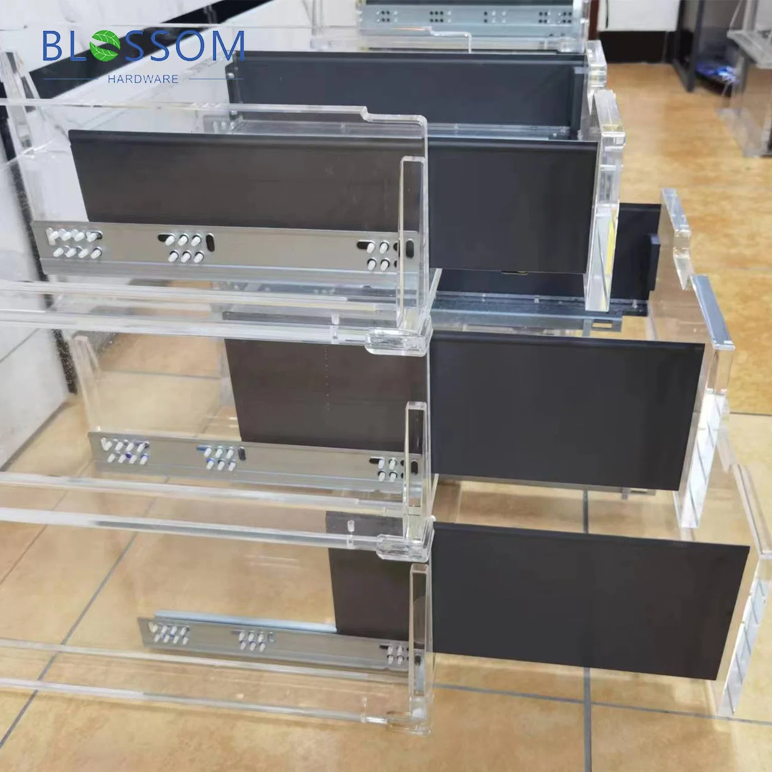 Slim Metal Drawer Box for Furniture Hardware Kitchen Drawer Box