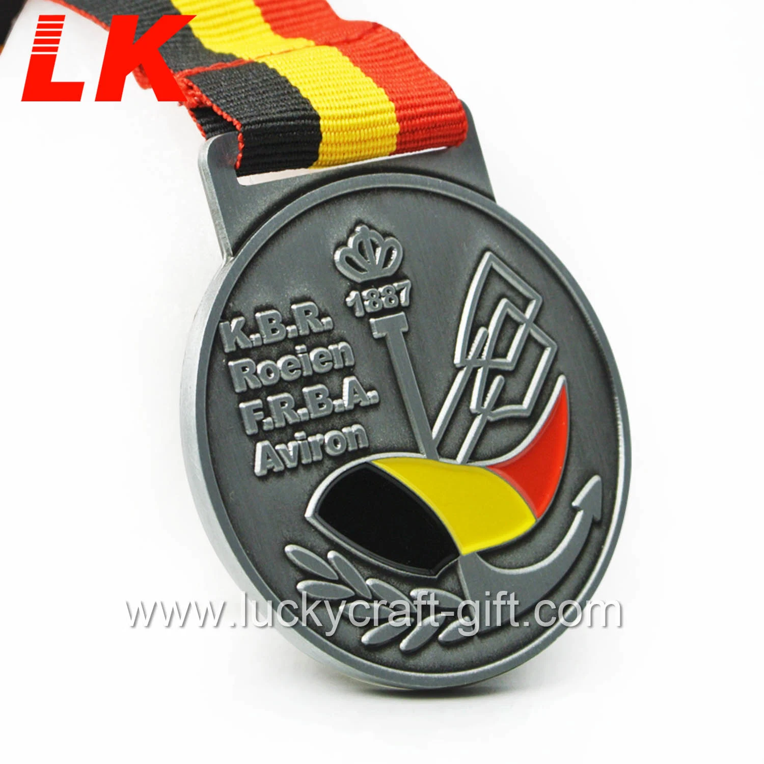 Customized Design Sport Plated Gold Metal Medal