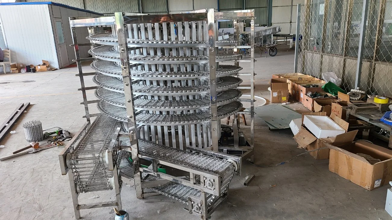 Stainless Steel Toast Bread Spiral Cooling Tower Machine Factory