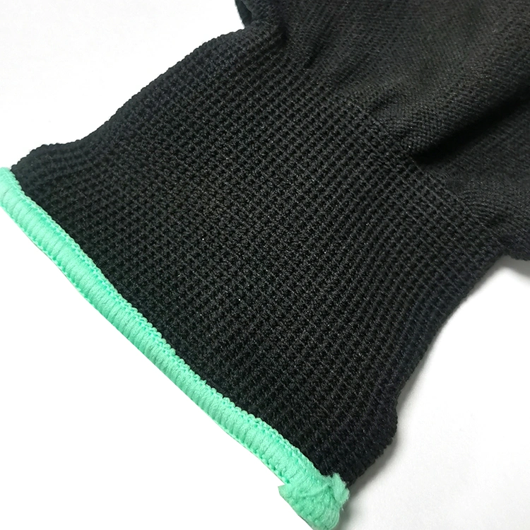 Polyester and Conductive Carbon Fiber ESD Anti-Static Finger Coated Gloves