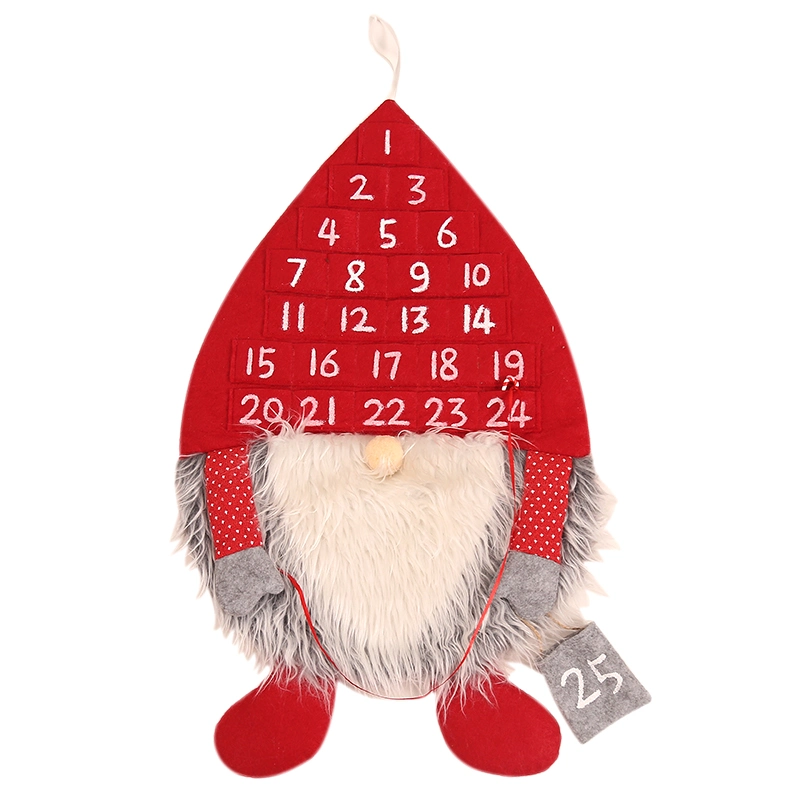 New Design Fabric Material Wall Calendary Hanging Ornaments Christmas Decoration