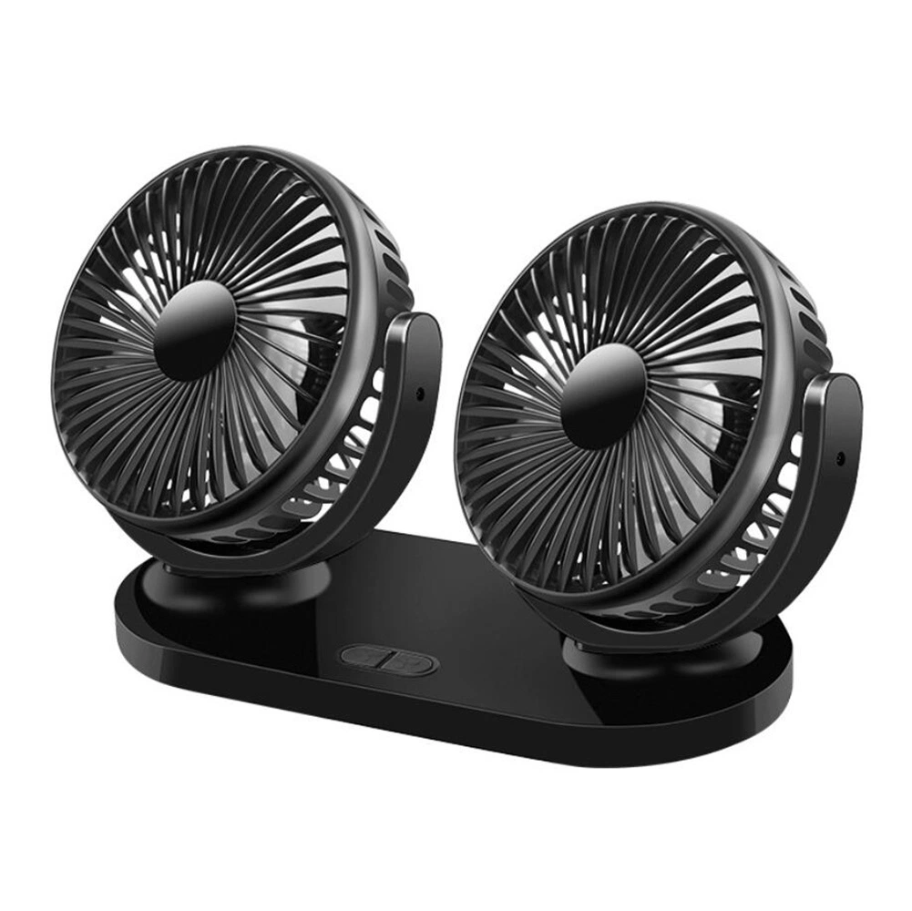 Kühlung Air Car Fan Einstellbar Starken Wind Dual Head Mini Tragbare Spülung Ci12984