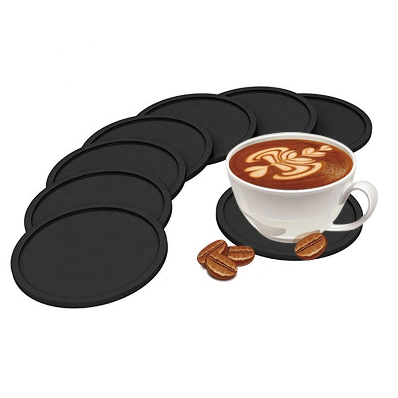 Custom Logo Wholesale/Supplier Car Blank Rubber Soft PVC Silicone Tea Cup Coaster