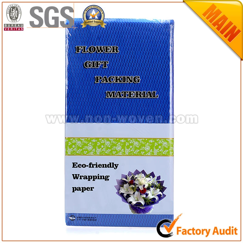 PP Spunbond Nonwoven Flower Gift Wrapping Paper No. 23 Blue