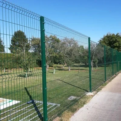 3D Seguridad Revestimiento en polvo / PVC recubierto de acero galvanizado de construcción Paneles de esgrima de malla de alambre soldado con hierro