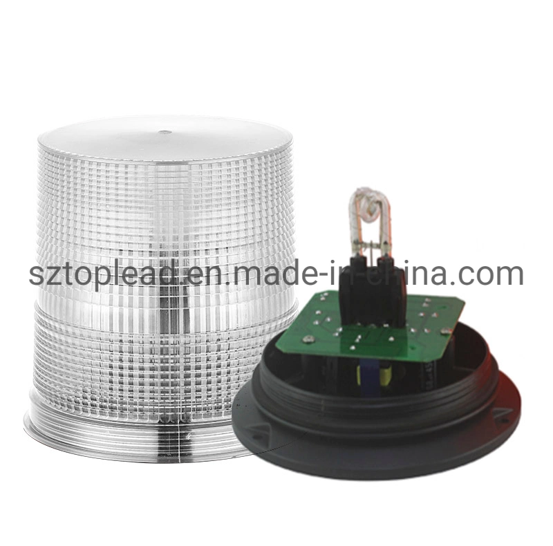 Heavy Duty Mining Vehicle DC12-48V White Xenon Emergency Strobe Light Metal Base Strobe Flashing Warning Lamp Wl27