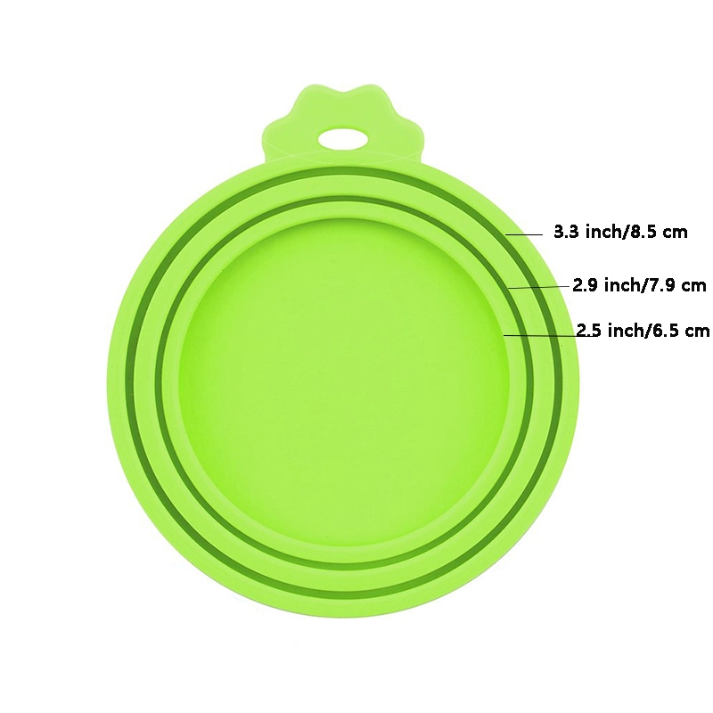 Universal BPA Free Silicone Can Lids Covers Reusable 3 in 1 Storage Container Cover Silicone Cat Dog Pet Food Can Cover Lids