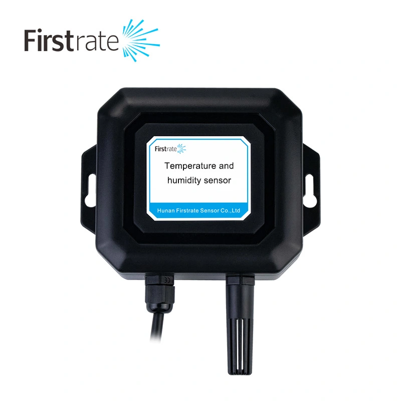 FirstRate FST100-2001 CE certificado RS485 pared-montado en la temperatura atmosférica interior &amp; sensor de humedad con pantalla lcd