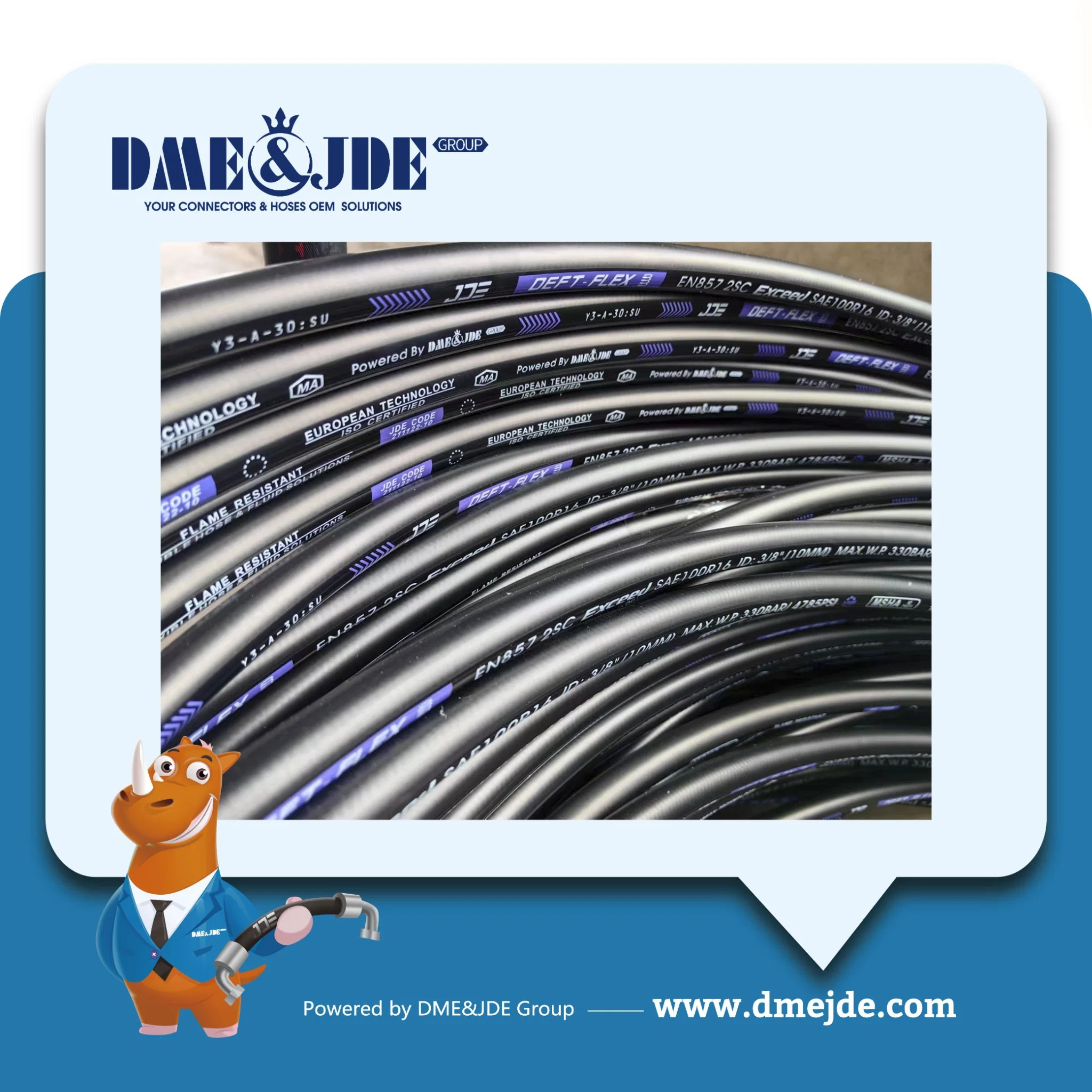 Smooth Cover 2sc Wire Braided Fluid Hose