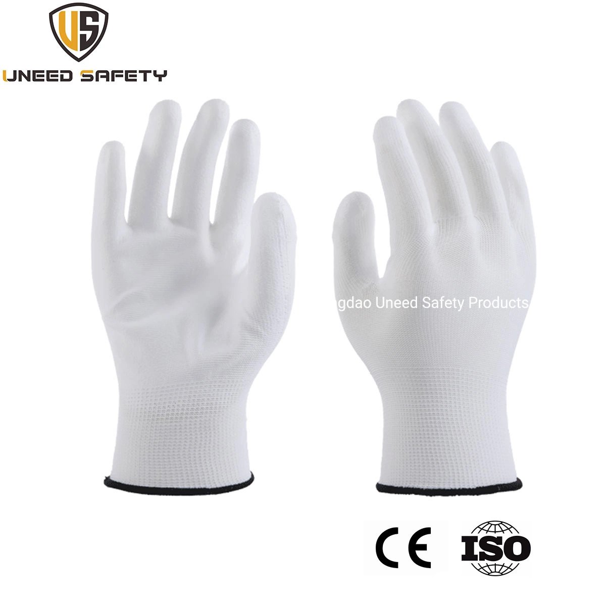 13 Guage electrónico PU Palma Coated Carbon pantalla táctil Guantes de trabajo