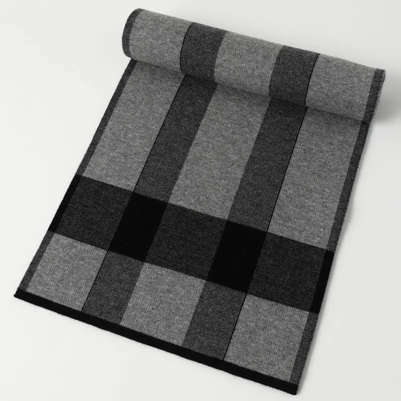 Wool Men Scarf أنيق ورائع لفصل الشتاء، ودافئ بنسبة 100%