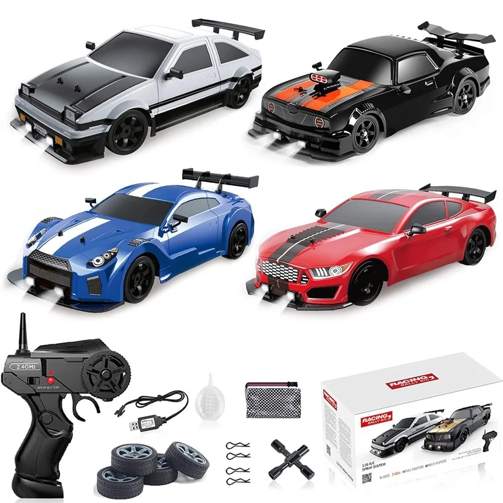 Remote Control Car Racing Vehicle Toys for Children 1: 16 4WD 2.4G High-Speed Gtr RC Drift Cars