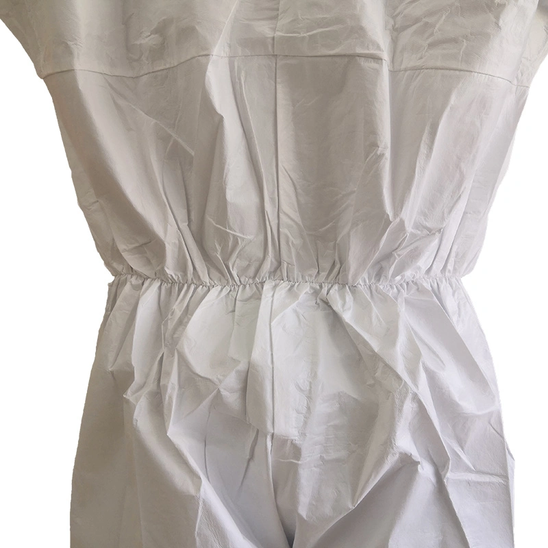 ملابس واقية من الأسبستوس من GuardWear بيضاء ذات قلنسوة قناطر