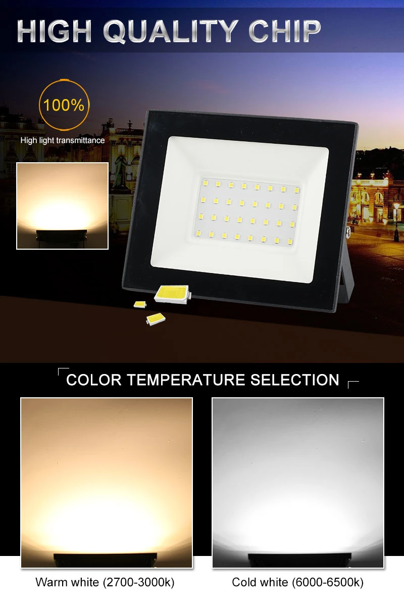 La promoción exterior impermeable IP65 proyecto Slim 400W Reflector proyector LED SMD Proyector de alta potencia con CE CB