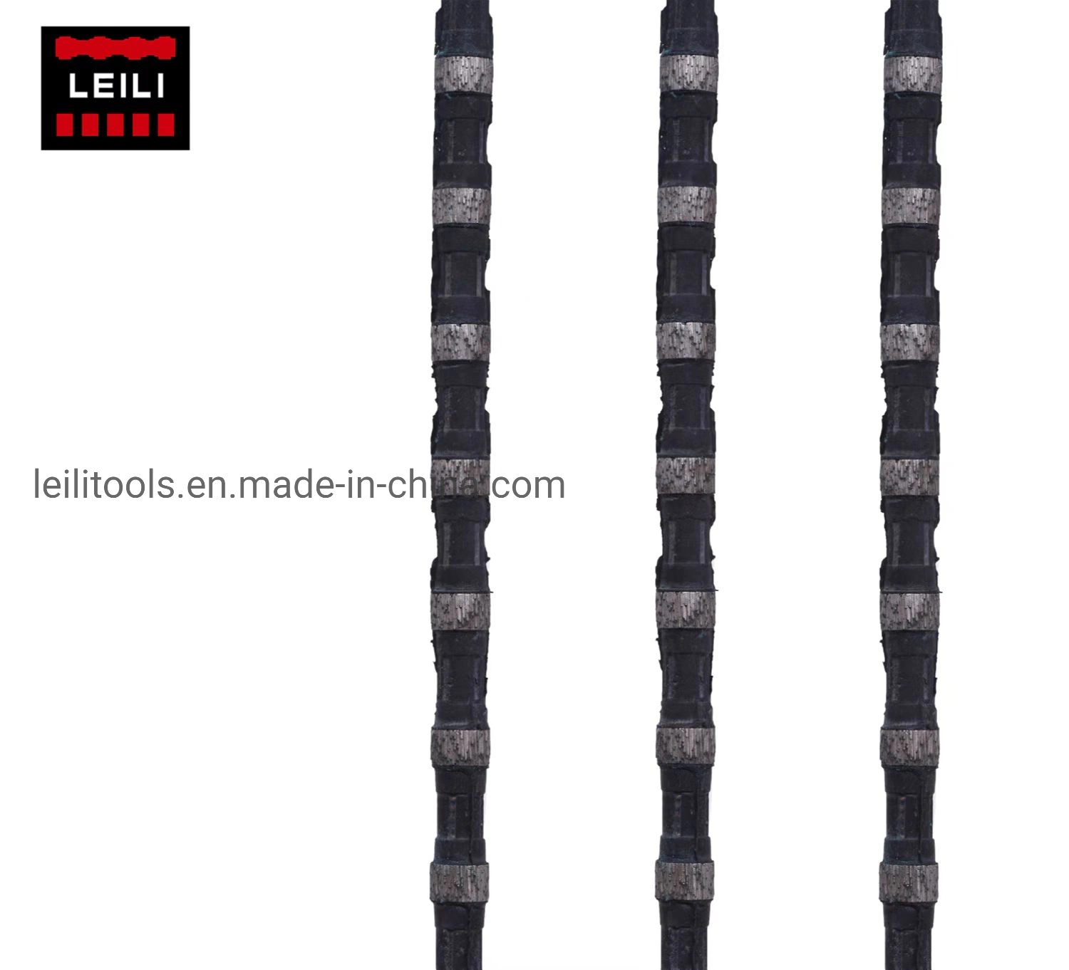 Leili D11.8mm fil en caoutchouc de Diamants scie pour exploitation de carrières de granit