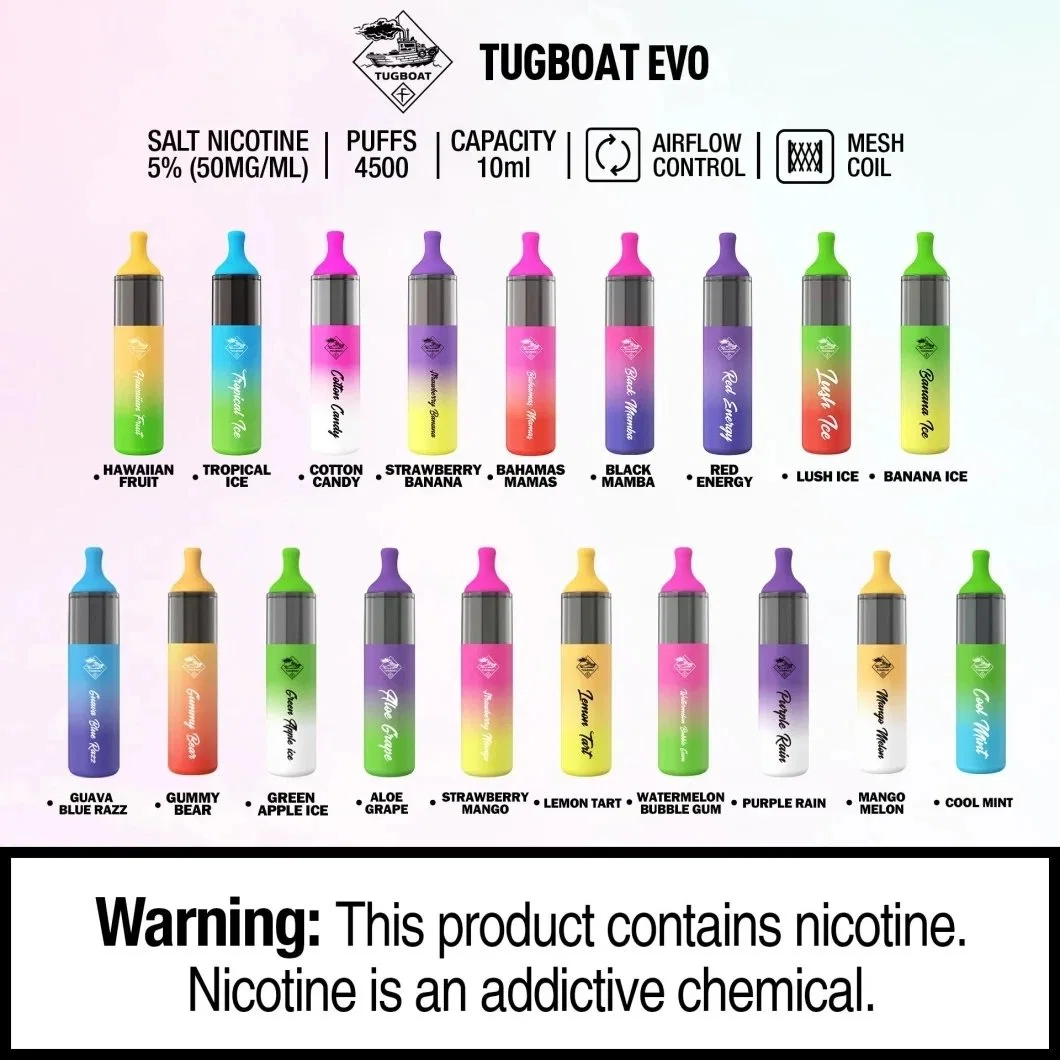 Zbood Personalize o tugboat Evo 4500 Puffs Mesh Coil Mini Legit Barra de códigos de barras Fire Rose Kot Bar Voopoo Eackack